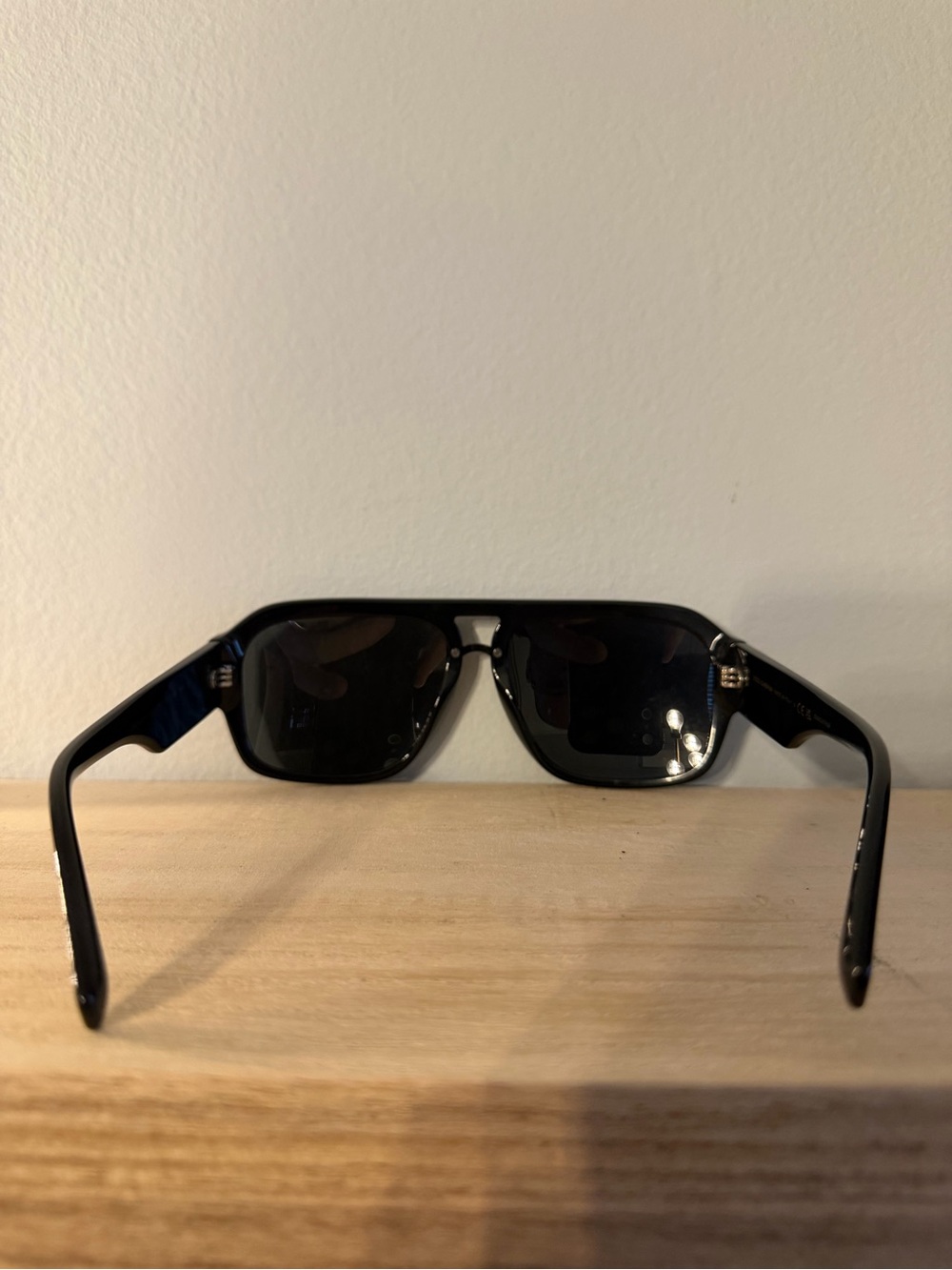 Dolce & Gabbana Glossy Black Square-Edge Sunglasses - Picture 7 of 7